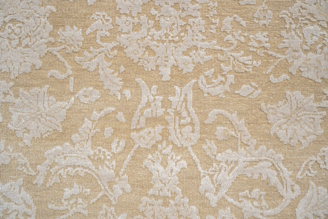 Handknotted Rug  DIA- 1059 JKA Tan & Dust Storm