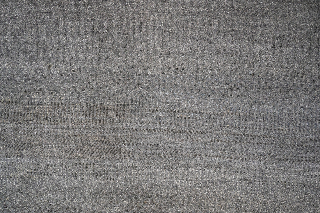 Handknotted Carpet, DIA - 1092 MCN, Dark Grey & Black