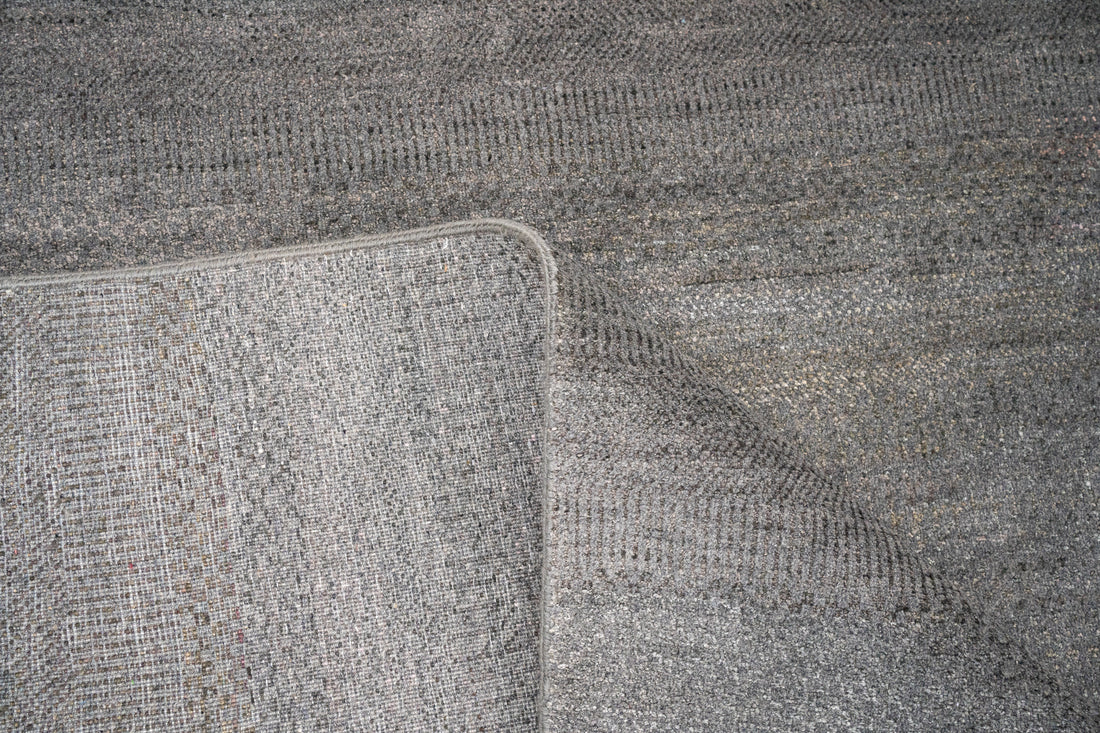 Handknotted Carpet, DIA - 1092 MCN, Dark Grey & Black