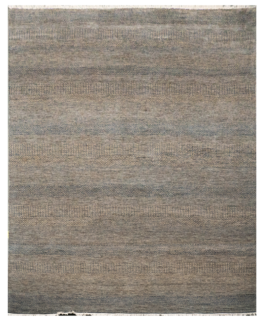 Handknotted Carpet, DIA - 1168 MCN, Natural & Black