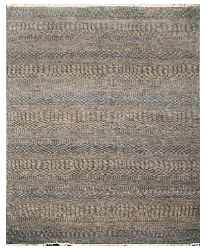 Handknotted Carpet, DIA - 1168 MCN, Natural & Black