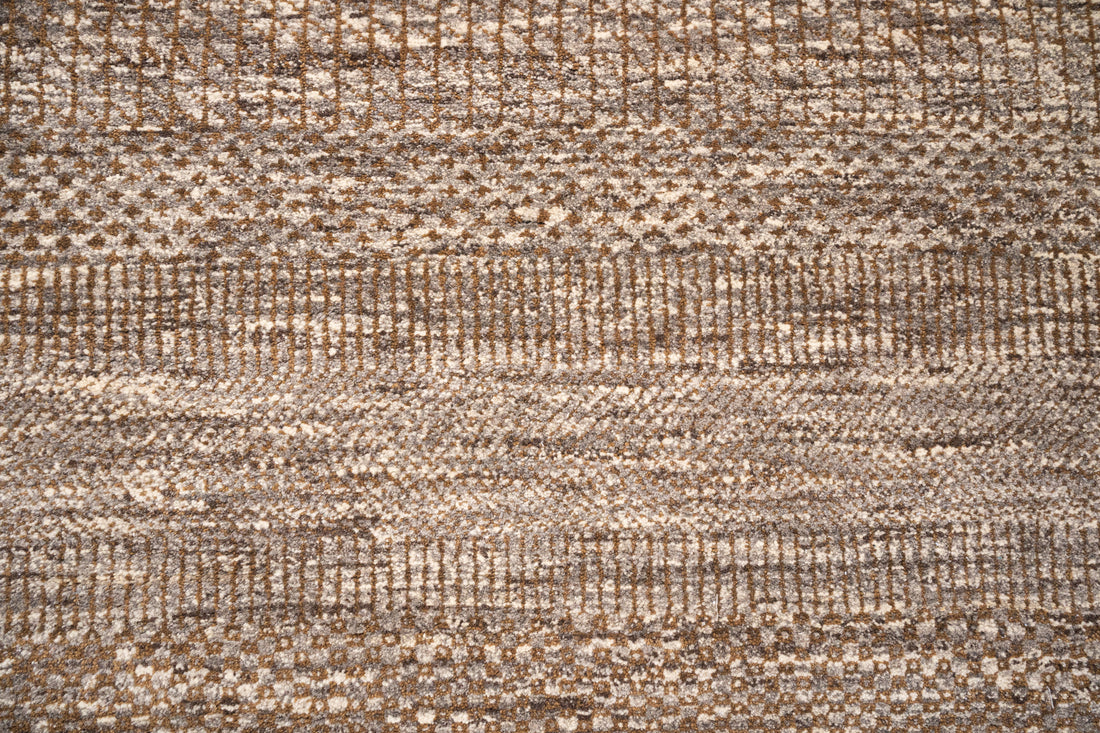 Handknotted Carpet, DIA - 1220 MCN, Natural & Black