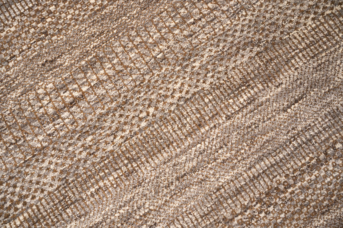 Handknotted Carpet, DIA - 1220 MCN, Natural & Black