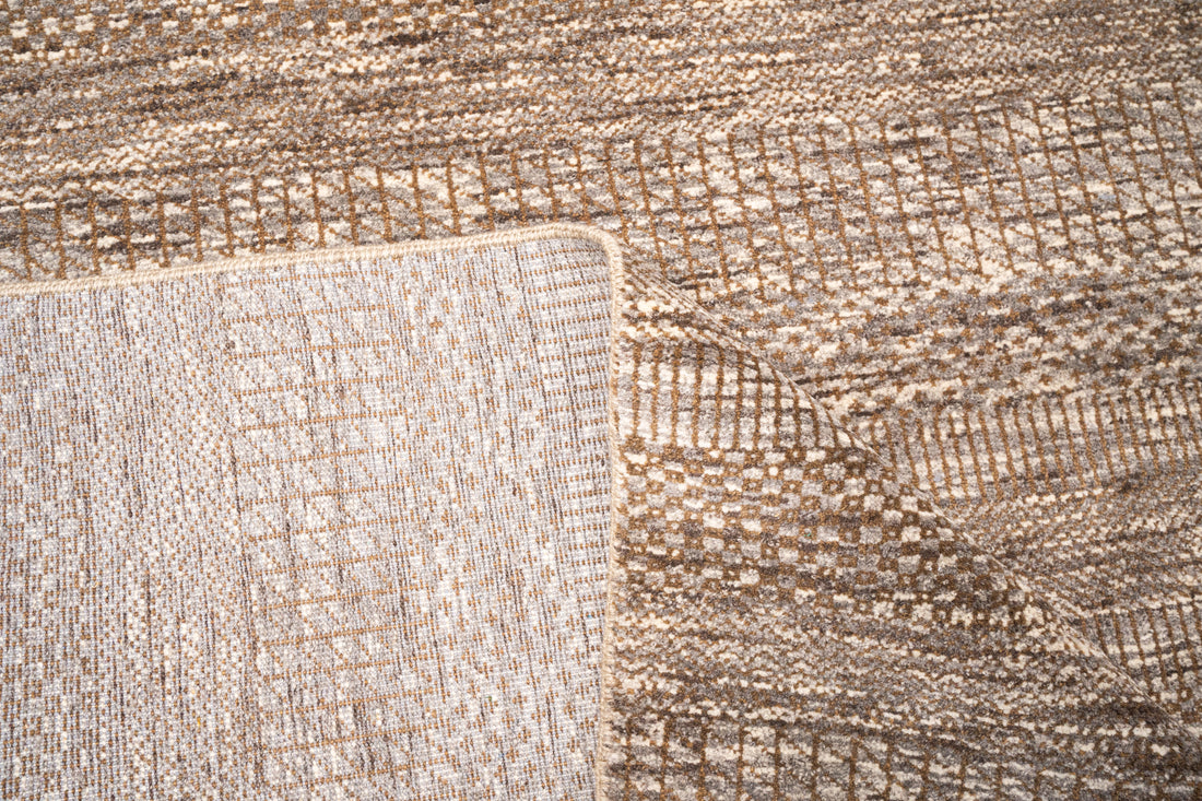 Handknotted Carpet, DIA - 1220 MCN, Natural & Black