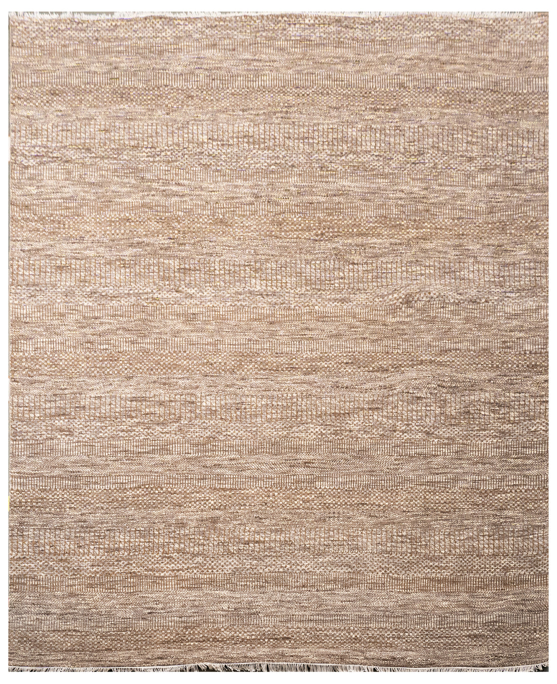 Handknotted Carpet, DIA - 1220 MCN, Natural & Black