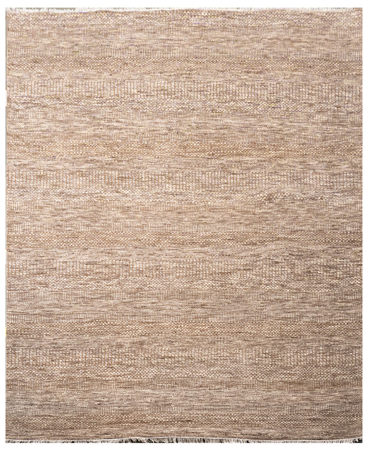 Handknotted Carpet, DIA - 1220 MCN, Natural & Black