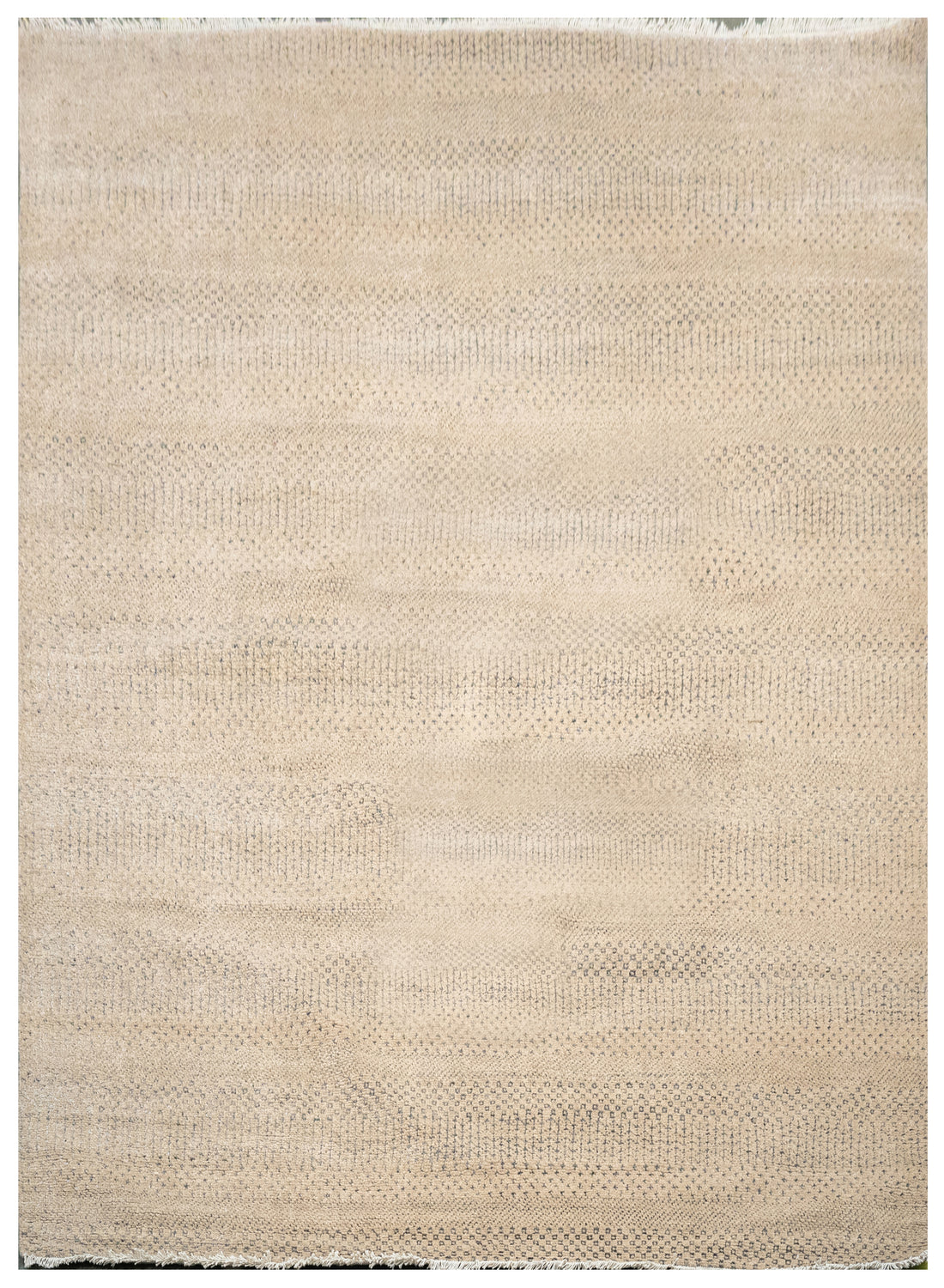Handknotted Carpet, DIA: 1325 MCN, Natural & Brown