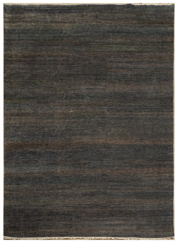 Handknotted Carpet, DIA - 1344 MCN, Black Olive & Umber
