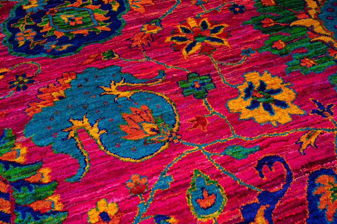 Handknotted Carpet, DIA: 1401 BLOOM MIRAGE, MULTI COLOR