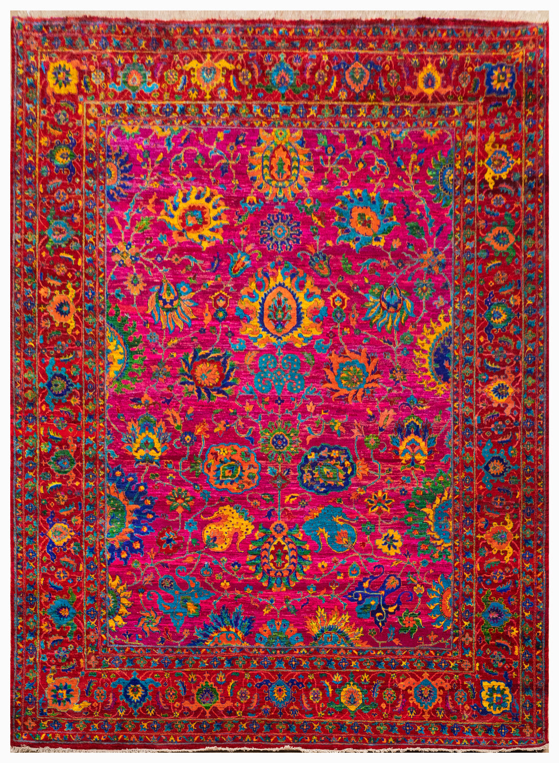 Handknotted Carpet, DIA: 1401 BLOOM MIRAGE, MULTI COLOR