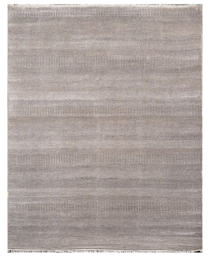 Handknotted Carpet, DIA - 146 MCN, Grey Silver