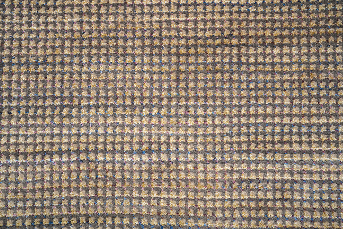 Handknotted Carpet, DIA: 15 MOD-006, Natural & Grey Mix