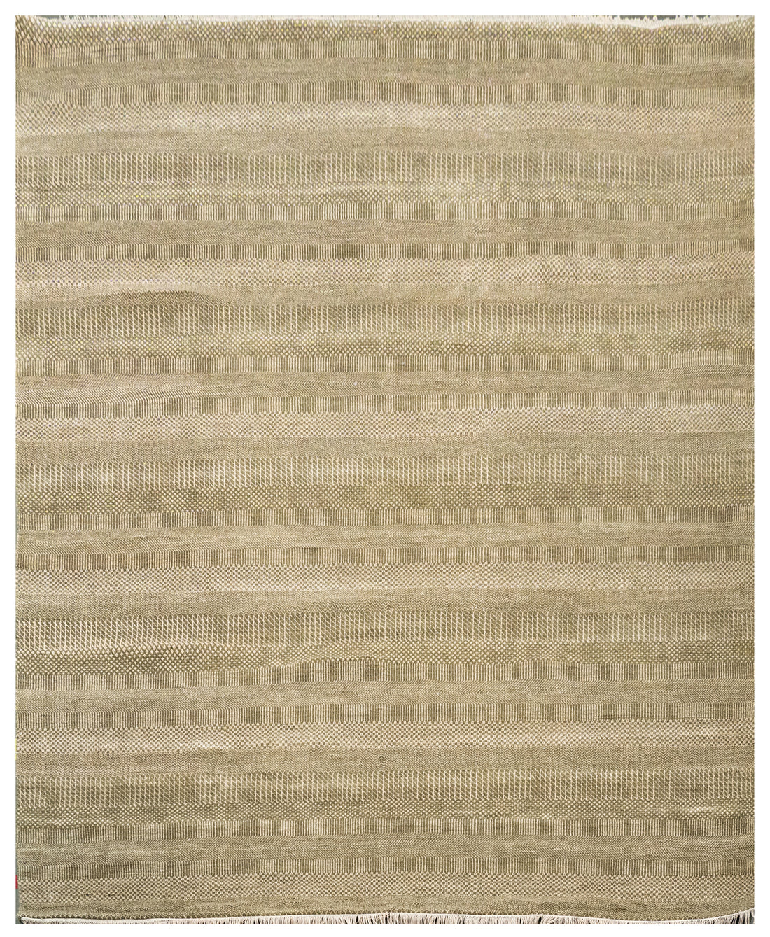 Handknotted Carpet, DIA - 1519 MCN, Green & Ivory