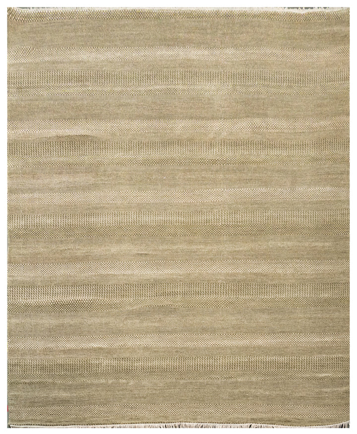 Handknotted Carpet, DIA - 1519 MCN, Green & Ivory