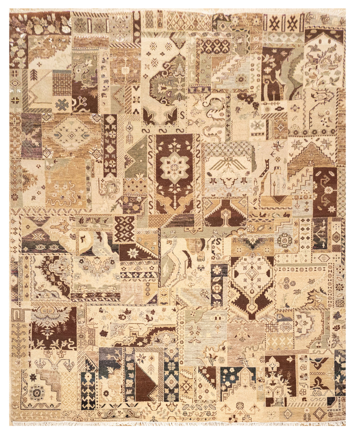 Handknotted Carpet, DIA - 1521 DC- PATCH, Desert Sand Mix