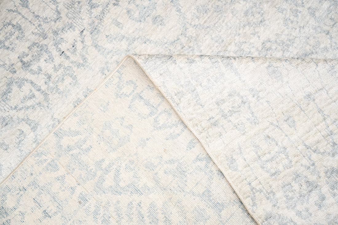 DIA - 1581 EKT-L Floral Branco e Prata Claro