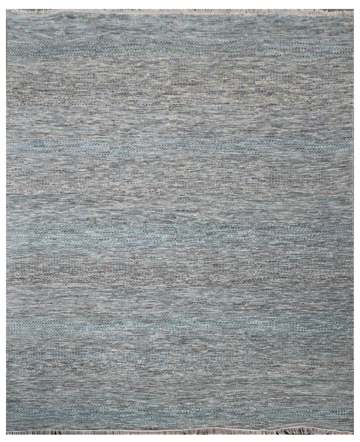 Handknotted Carpet, DIA - 1677 MCN, Aqua & Brown