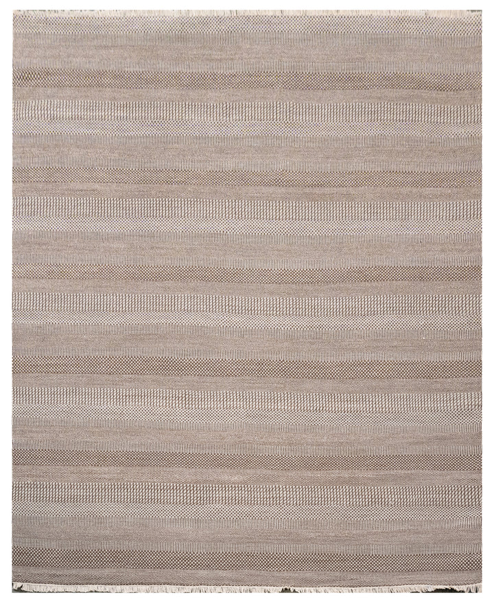 Handknotted Carpet, DIA - 1688 MCN, Silver & Brown