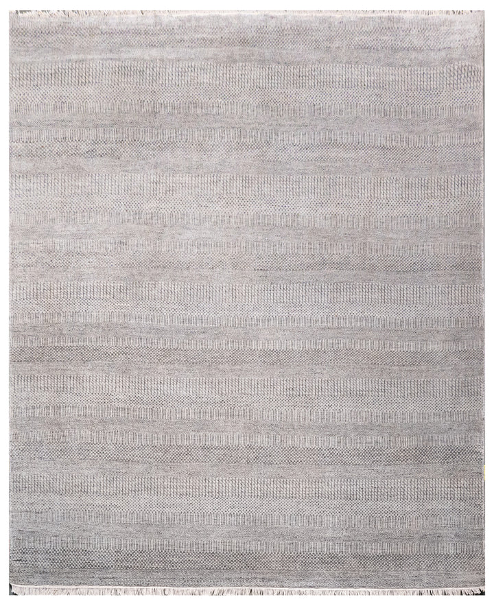 Handknotted Carpet, DIA - 1932 MCN, Silver & Dark Grey