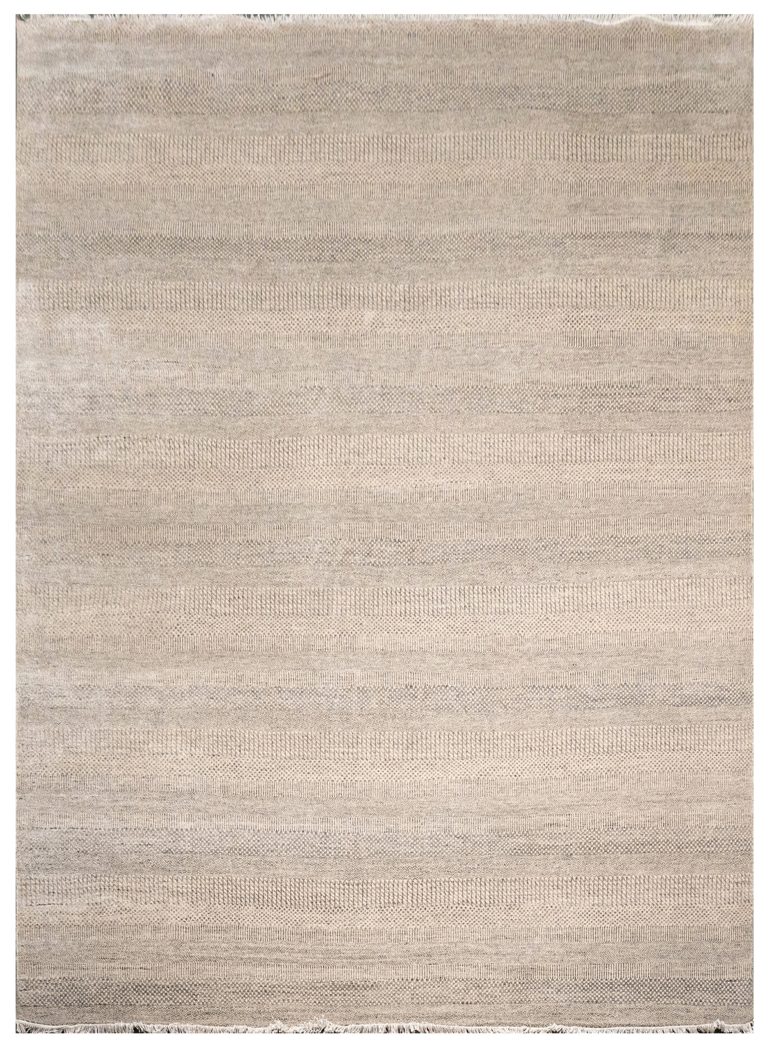 Handknotted Carpet, DIA- 1968 MCN, Desert Sand & Granite Gray