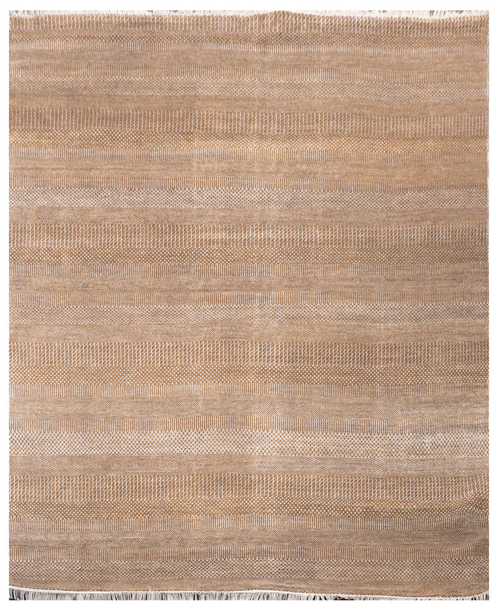 Handknotted Carpet, DIA - 1973 MCN, Brown & Silver
