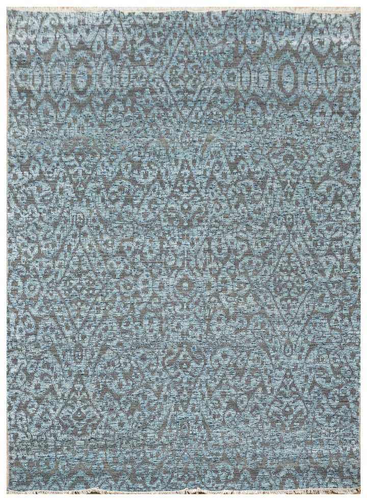 Handknotted Carpet, DIA - 2136 EKT 6, Grey & D. Aqua