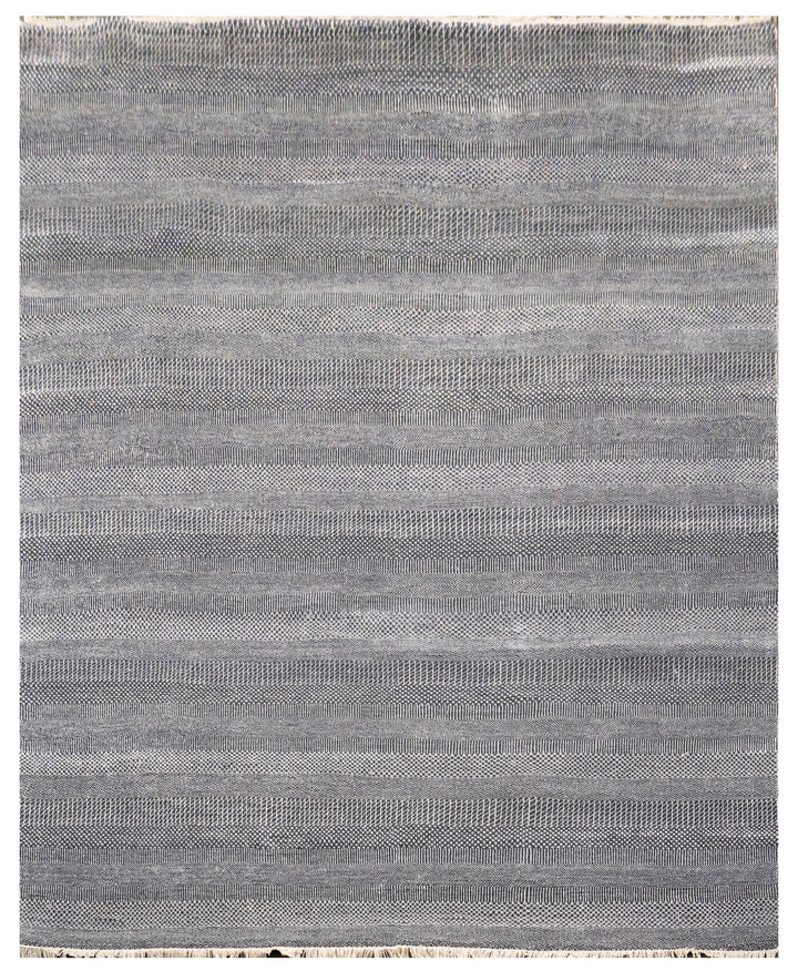 Handknotted Carpet, DIA- 2148 MCN, Black & Silver
