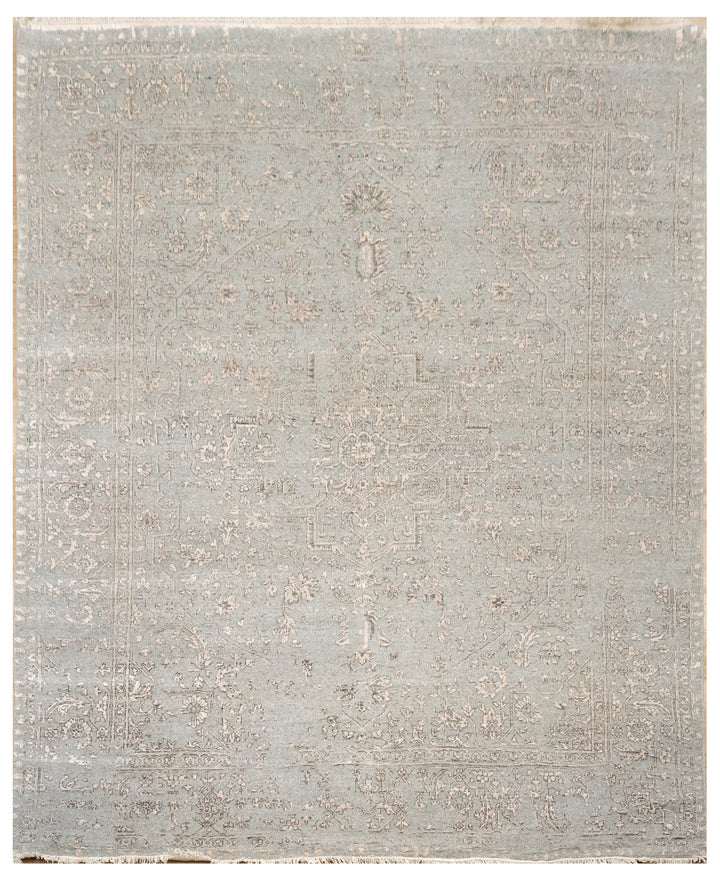 Handknotted Carpet, DIA - 2180 SERAPI, Silver & Pearl