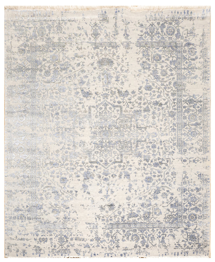 Handknotted Carpet, DIA - 2465 SERAPI, Silver & L. Blue