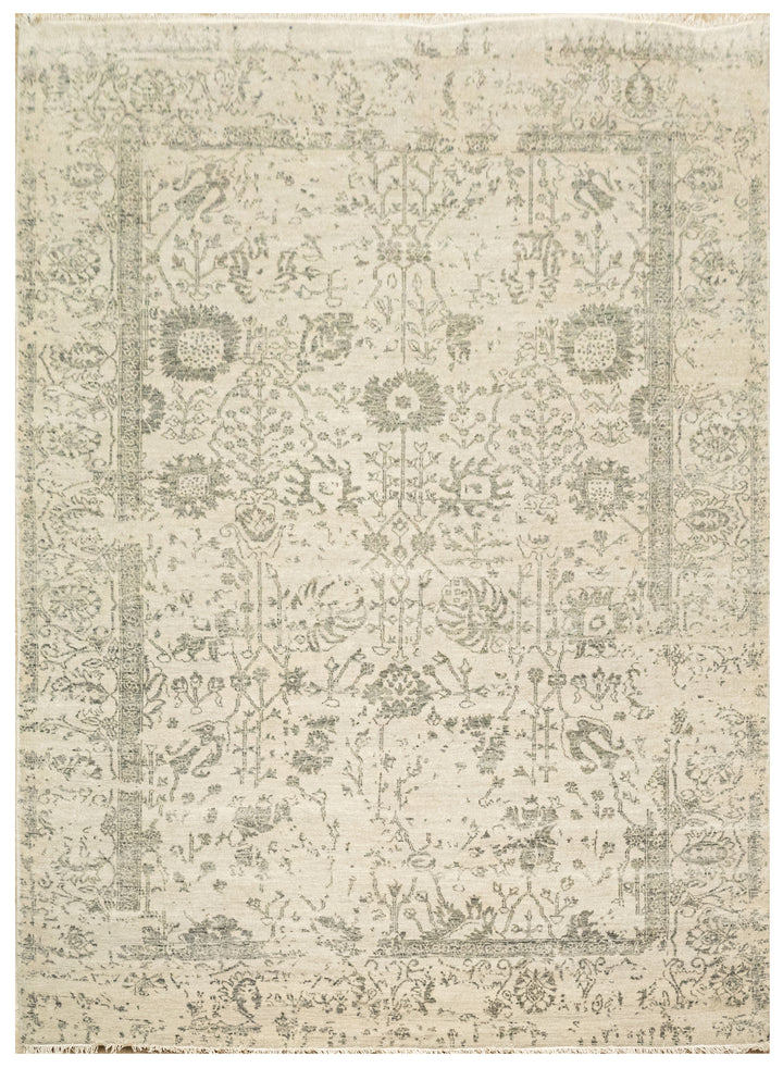 Handknotted Carpet, DIA - 255 VASE 3, Bone & Umber