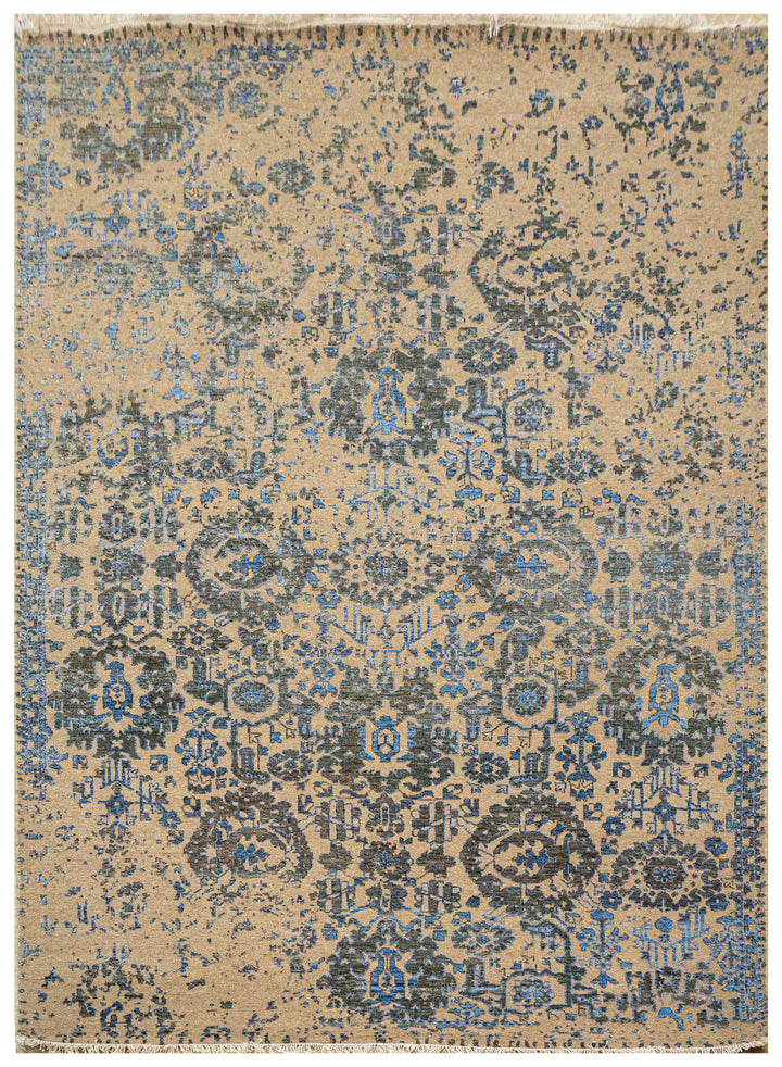 Handknotted Carpet, DIA - 3060 DC MAHAL, Pale Taupe & Black Olive