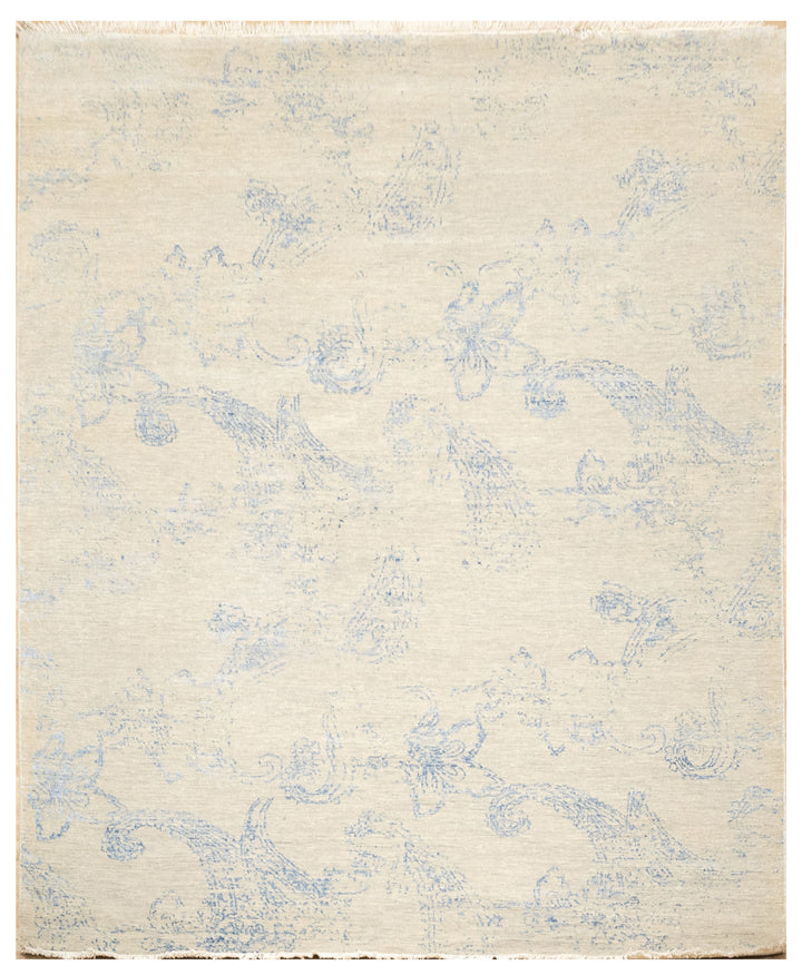 Handknotted Carpet, DIA - 3078 EKT-KERRY 2, Silver & Silk