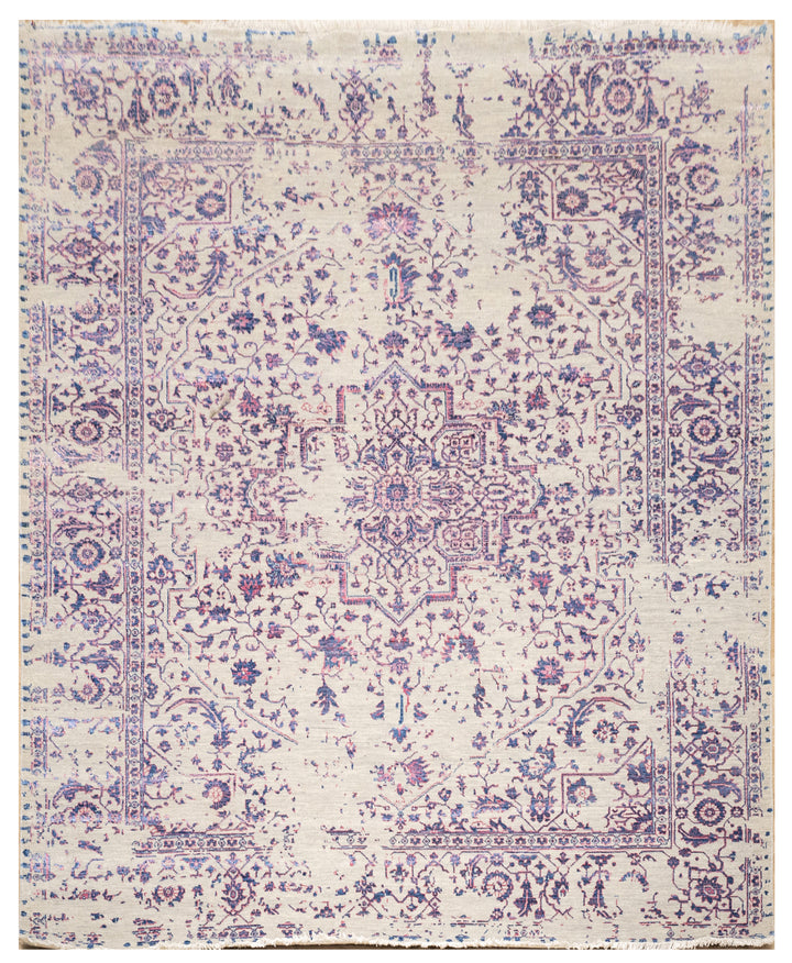 Handknotted Carpet, DIA - 3313 SERAPI, Silver & Mix