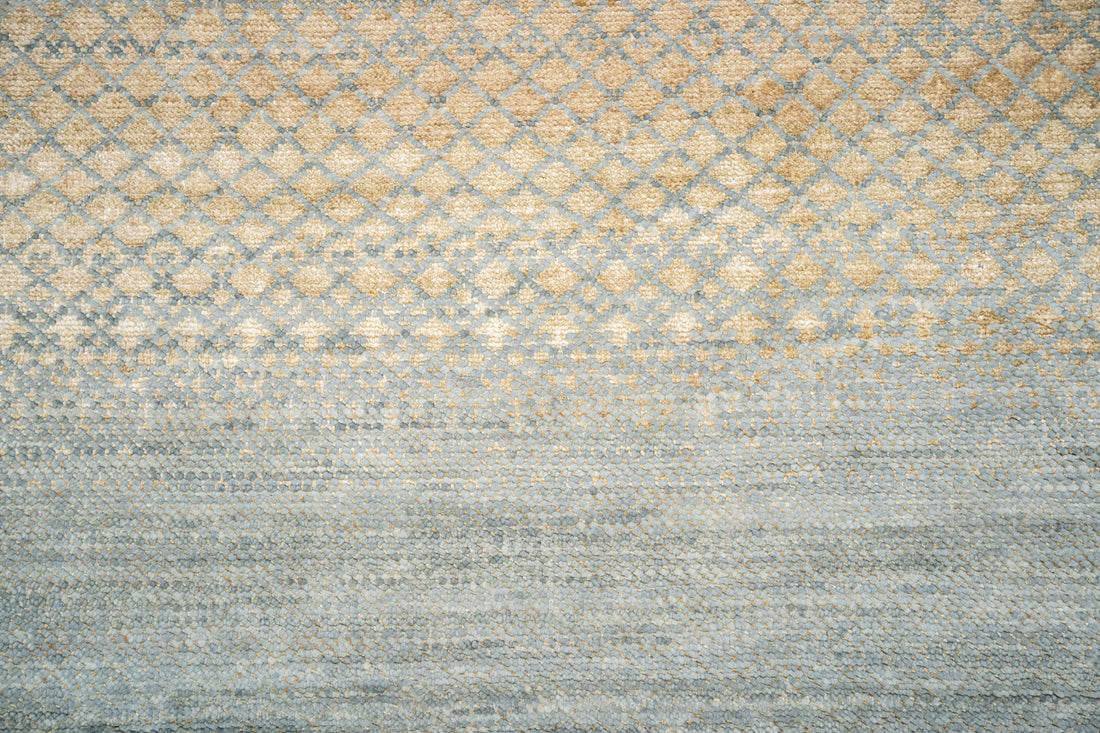 Handknotted Carpet, DIA- 3572 DCM, Grey & Gold
