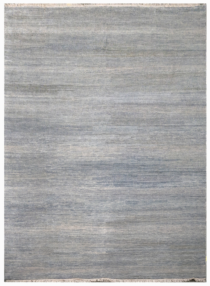 Handknotted Carpet, DIA - 377 MCN, Black Coral & Spanish Gray
