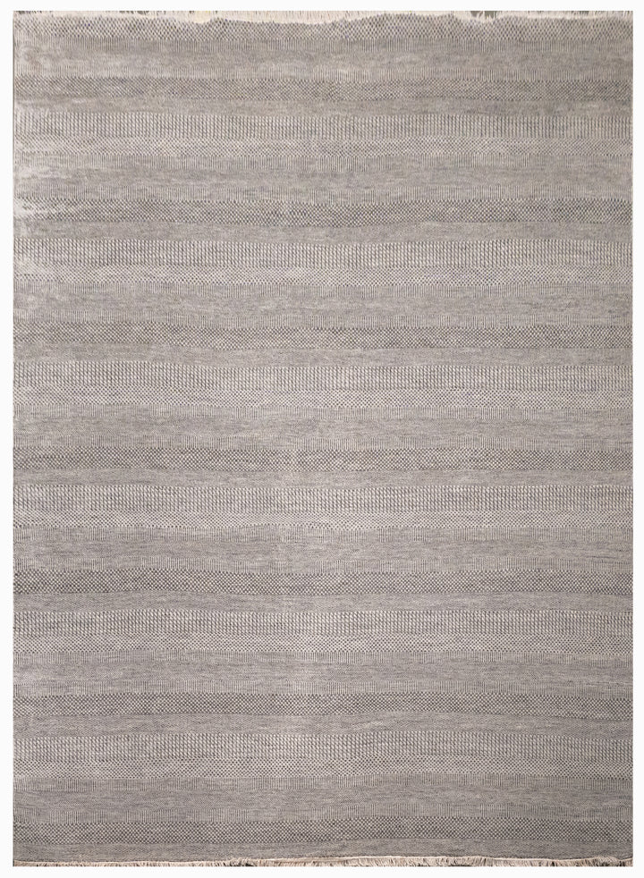 Handknotted Carpet, DIA - 412 MCN, Black Shadows & Davy's Grey