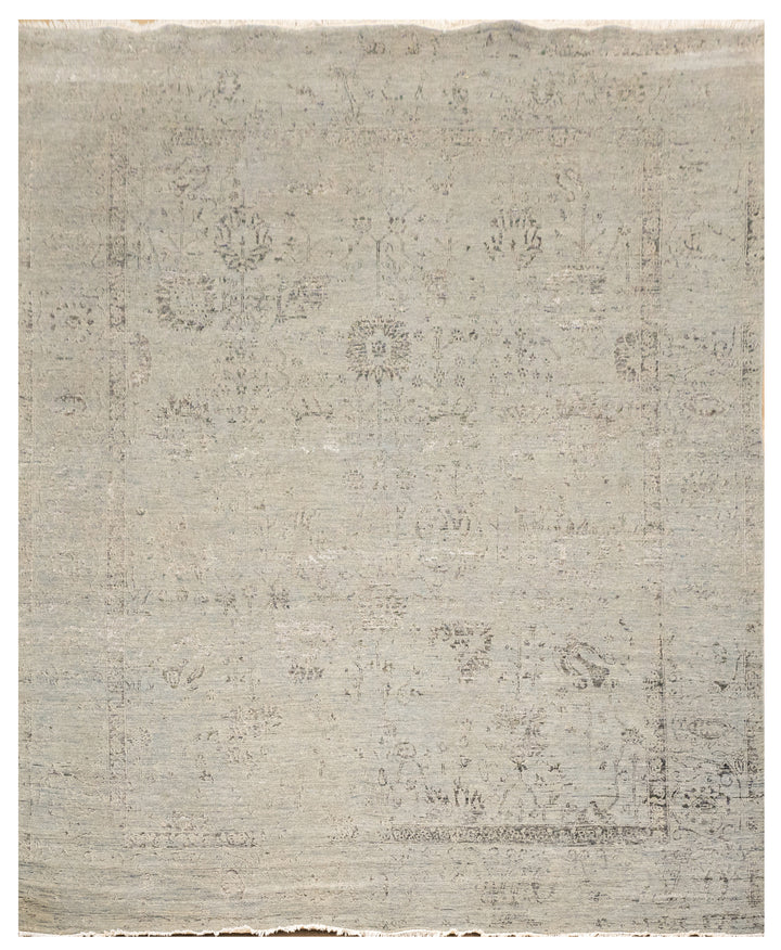 Handknotted Carpet, DIA - 4235 VASE 3, Grey & Black