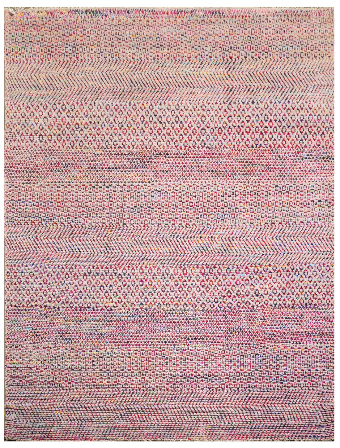 Handknotted Carpet, DIA- 4310 MCD, Pastel Grey & Turkish Rose Mix