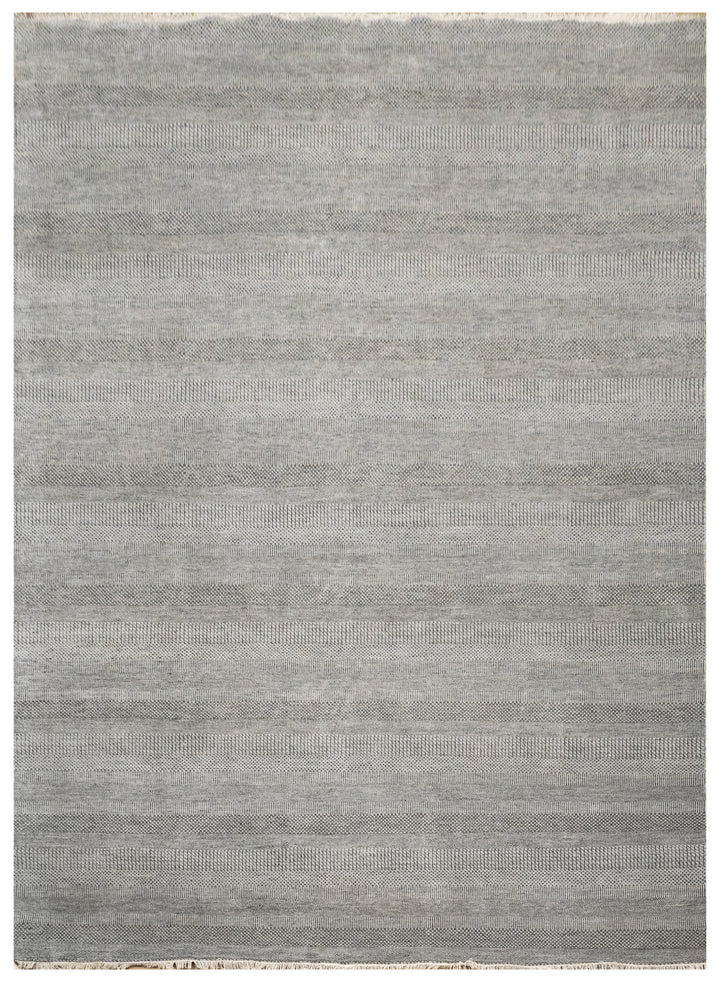 Handknotted Carpet, DIA - 434 MCN, Silver Chalice & Granite Gray