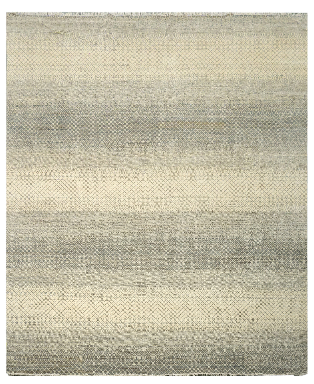 Handknotted Carpet, DIA- 434 DCM, Grey &Ivory