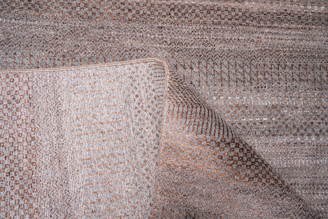 Handknotted Carpet, DIA - 548 MCN, Grey & Brown
