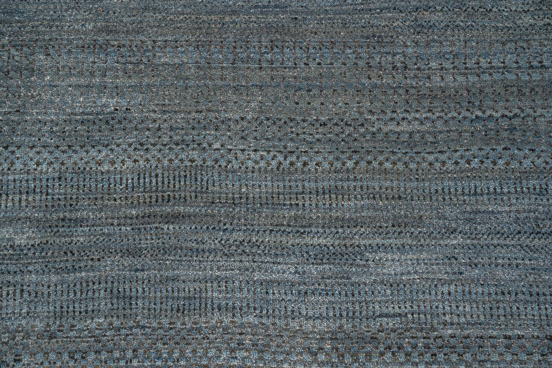 Handknotted Carpet, DIA - 656 MCN, AuroMetalSaurus & Arsenic