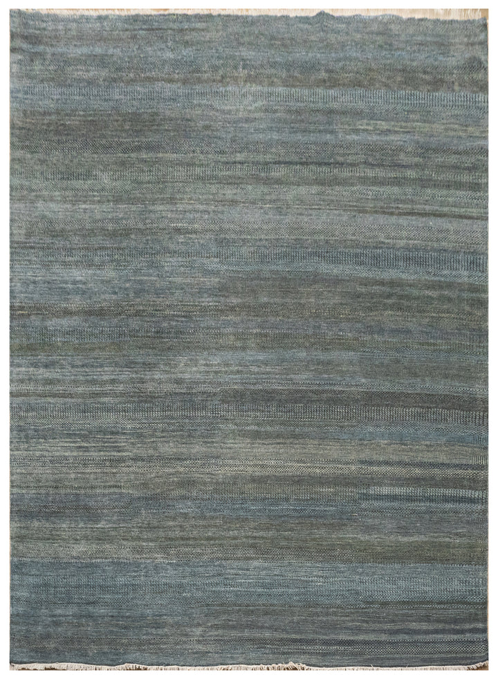 Handknotted Carpet, DIA - 657 MCN, Gray Asparagus