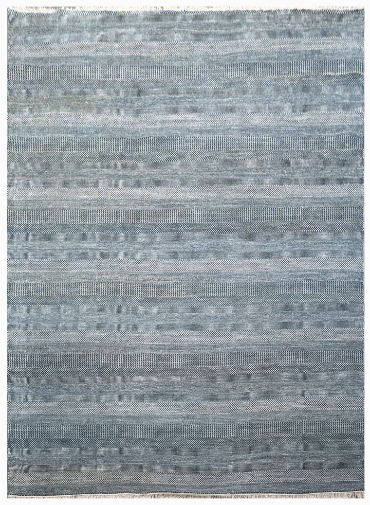 Handknotted Carpet, DIA - 821 MCN, Japanese Indigo & Philippine Silver