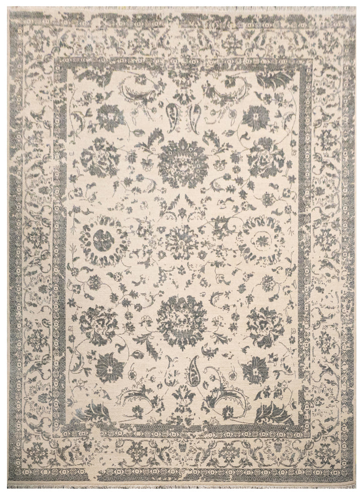 DIA- 861 Noor-e-Nazakat- Baunilha Escuro e Cinza Granito