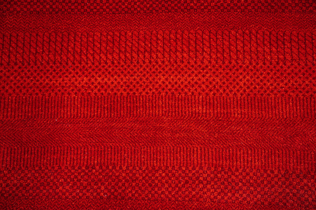 Handknotted Carpet, DIA: 886 MCN, Red & Barn Red