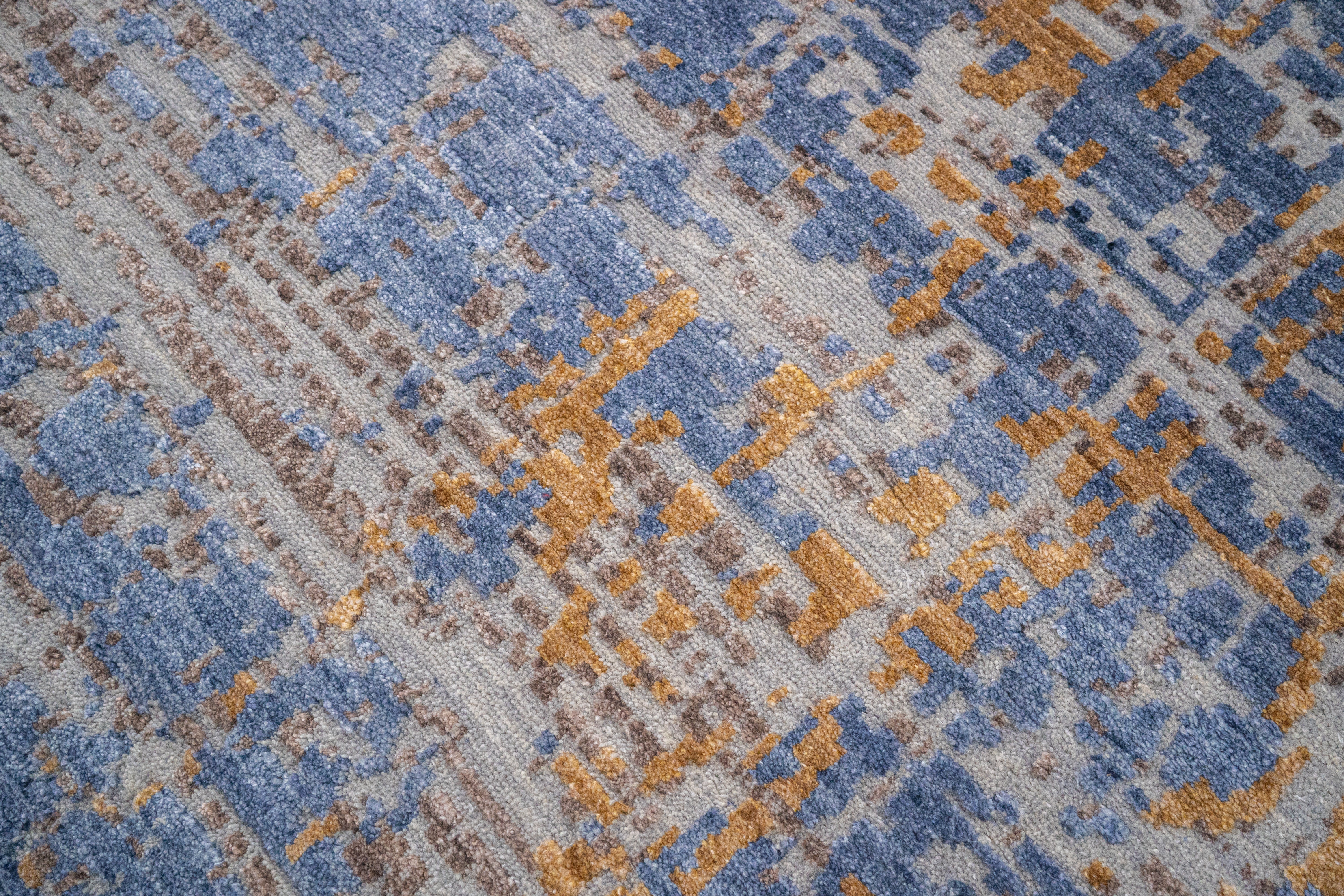 DIA- 0019 GALAXY Philippine Silver, Dark Electric e Blue Fawn