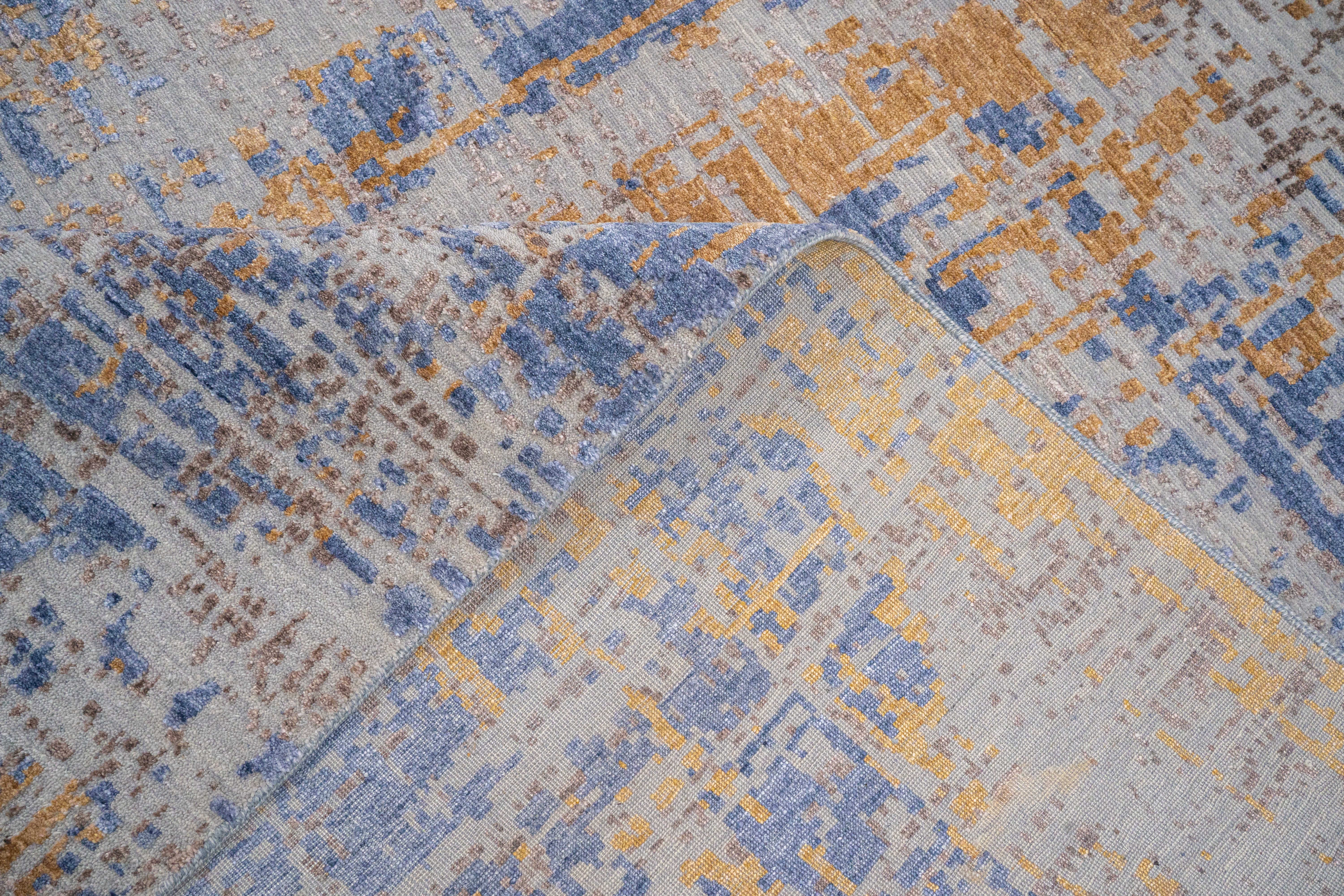 DIA- 0019 GALAXY Philippine Silver, Dark Electric e Blue Fawn