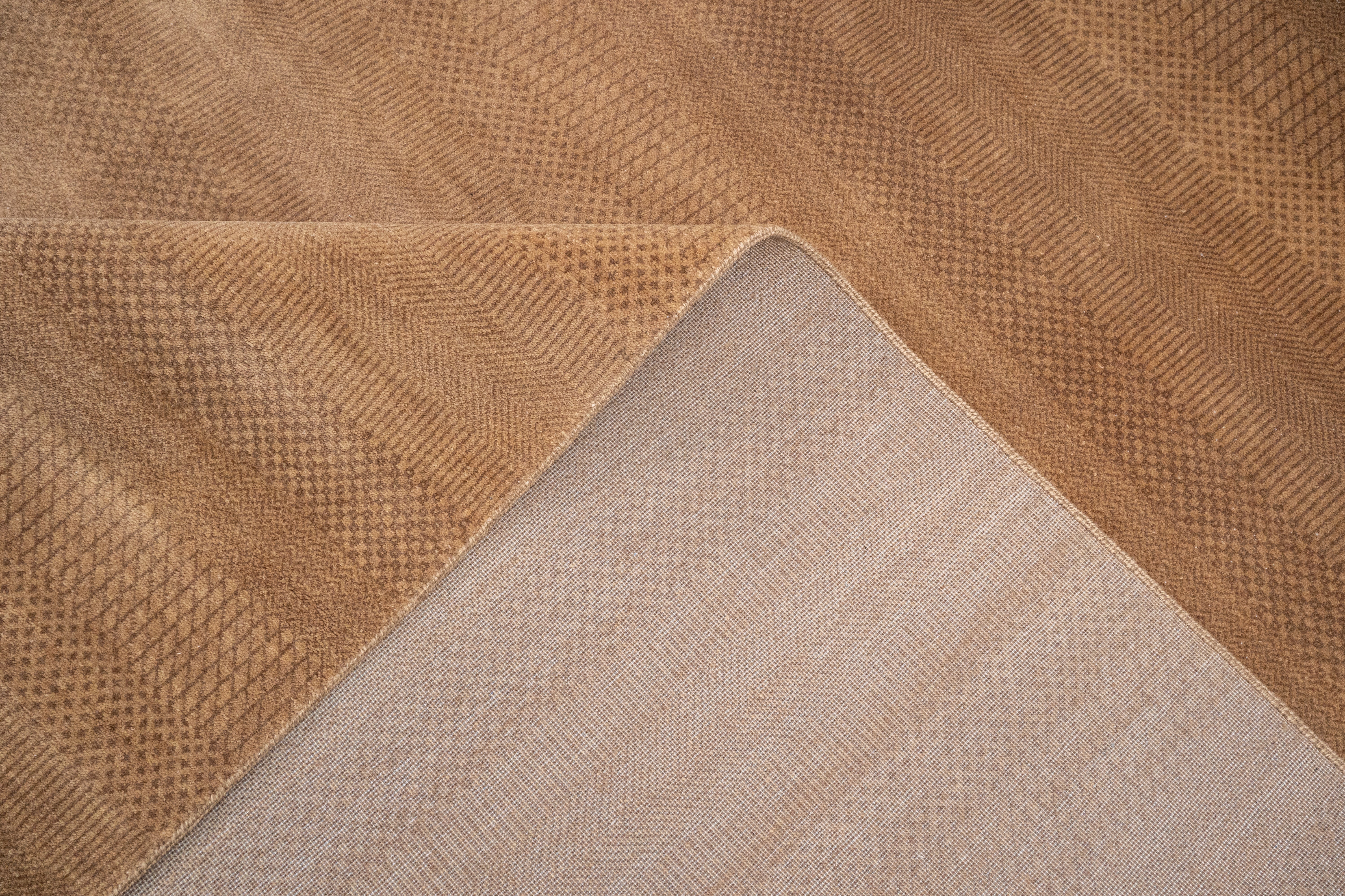 Handknotted Carpet, DIA: 1005 MCN, Deer & Coffee