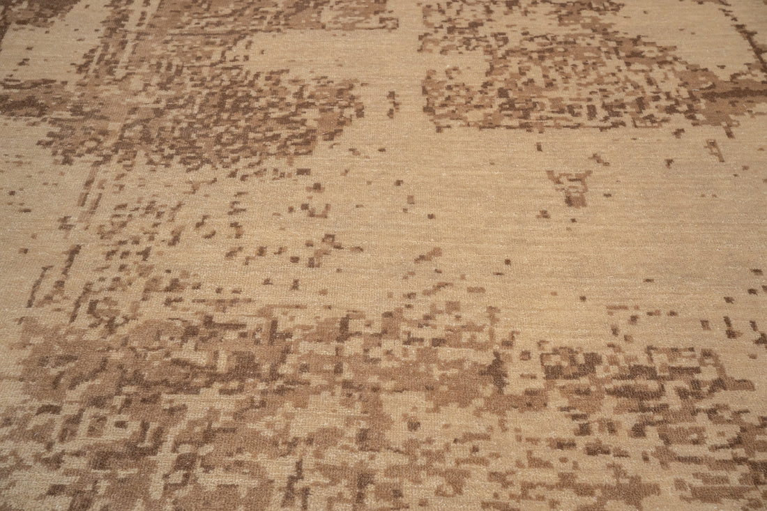 Abstract Design  Handknotted Carpet DIA: 1009 GALAXY RH-1, Tumbleweed, Deer & Coffee